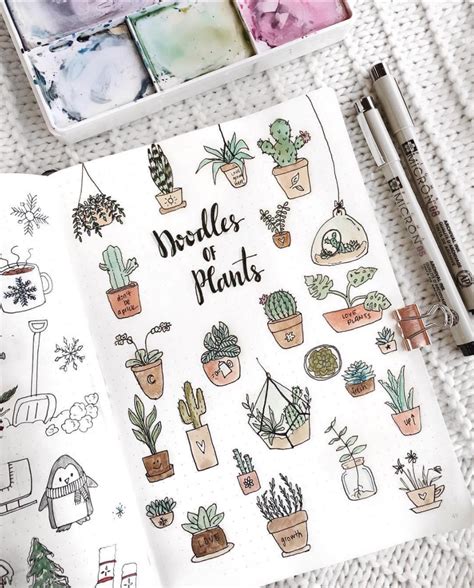 Bullet Journal Plant Doodles — Sweet Planit