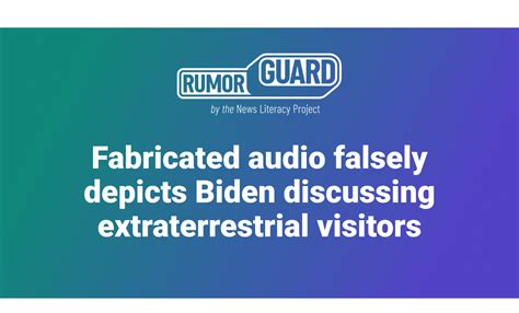 Fabricated Audio Falsely Depicts Biden Discussing Extraterrestrial Visitors
