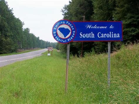 South Carolina Welcome Sign Mccormick County South