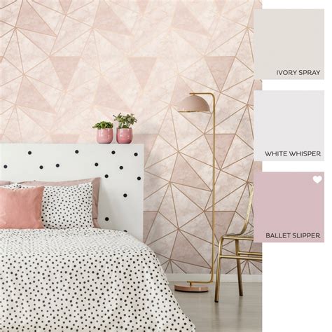 Free Download Zara Shimmer Metallic Wallpaper In Soft Pink Gold I Love