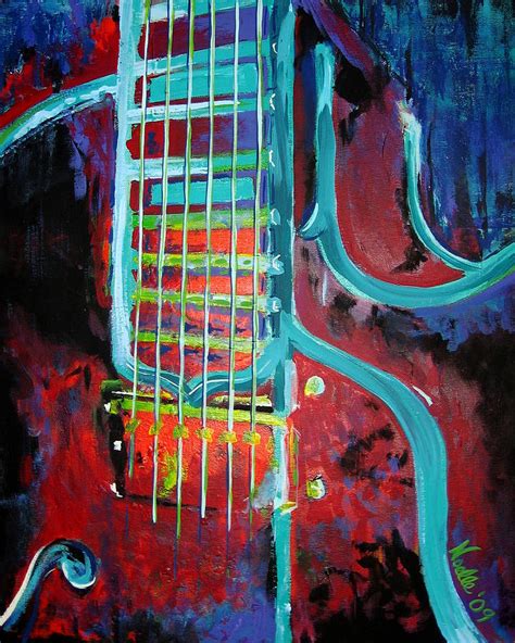Jazz Guitar Painting By Noelle Rollins Fine Art America