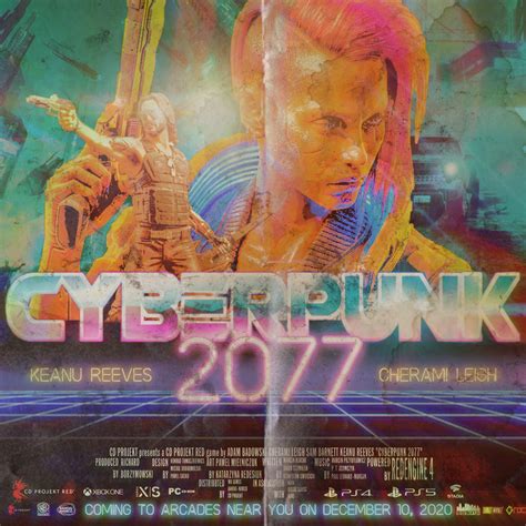 Made A Retro 80s Action Poster For Cyberpunk 2077 Hope Yall Enjoy