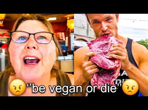 Vegan Karens STALK MEAT EATERS ON CAMERA YouTube