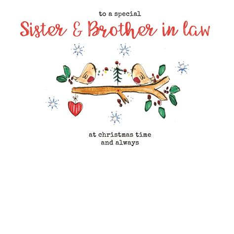 Cards Sister And Brother In Law Christmas Card Laura Sherratt Designs Ltd