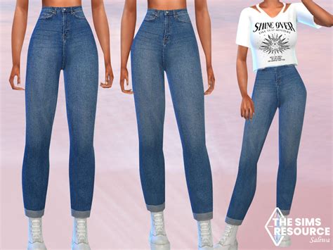 The Sims Resource High Ankle Mom Jeans