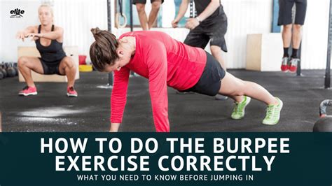 How To Do The Burpee Exercise Correctly Elite Sports Clubs