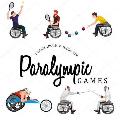 Handicap Sport Paralympische Spelen Stok Figuur Pictogram Pictogrammen