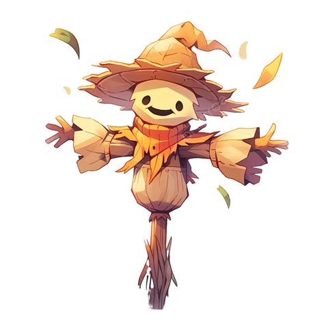 Scarecrow Cute Cartoon Illustration, Scarecrow, Autumn, Cartoon