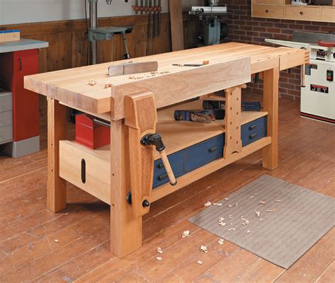 Shaker Style Workbench Woodworking Project Woodsmith Plans