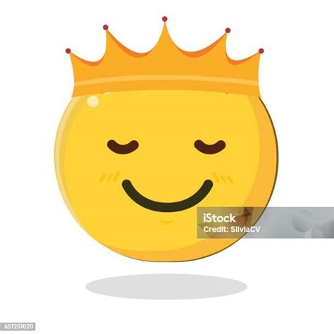 Vector Emoticon King With Crown Arte Vetorial De Stock E Mais Imagens