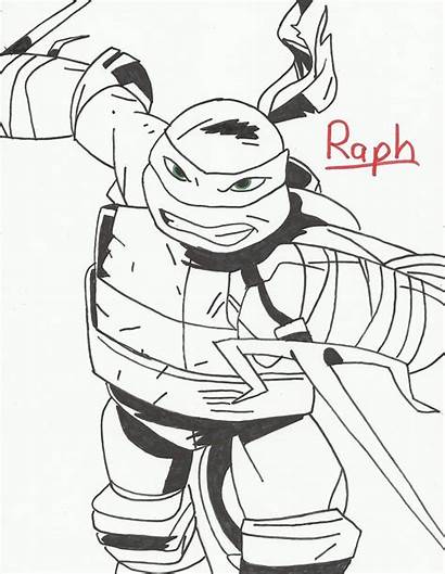 Tmnt Coloring Pages Raphael Ninja Turtles Ali