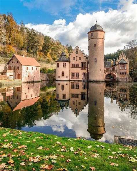 Mespelbrunn Castle Germany Castle Travel Trip Tourist Attraction