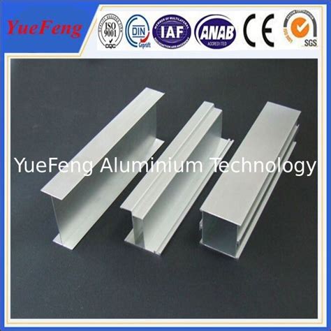 H Shape Aluminium Profiles Silver Anodising Hollow Aluminum Profile
