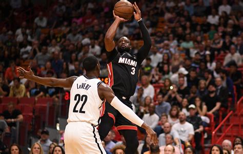 Miami Heat In Dwyane Wades Final Game The Heat Face The Nets