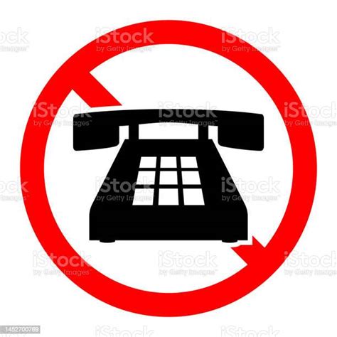 Stopptelefonschild Kein Telefon Verbotenes Handyzeichen
