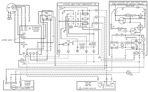 The basic heat pump wiring for a heat pump thermostat is illustrated here. Rheem Air Handler Wiring Schematic