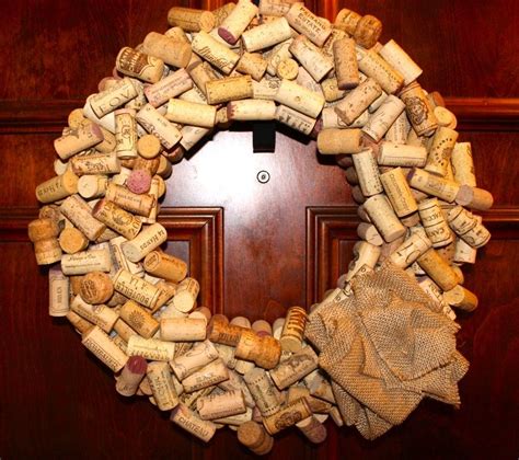 Diy How To Make Elegant Wreath Out Of Old Wine Corks Homecrux Cork