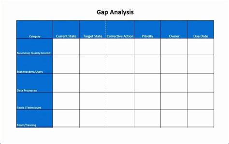 Fit Gap Analysis Template Excel New Fit Gap Analysis Template Excel