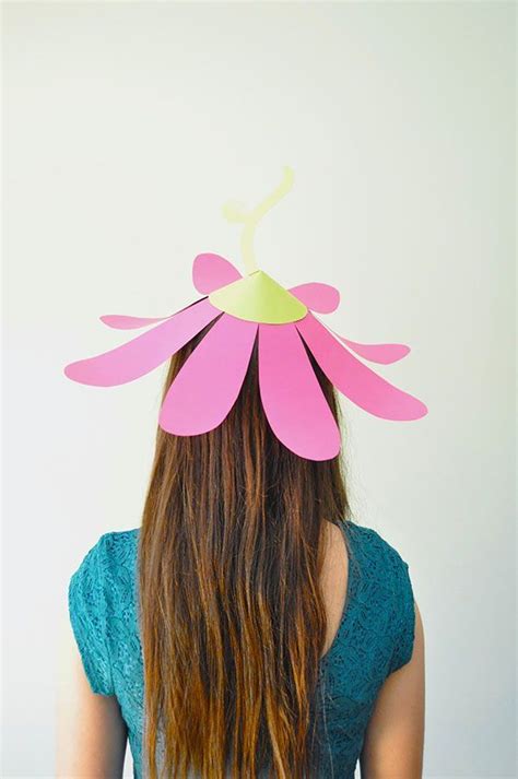 Paper Flower Hats Oh Happy Day Flower Party Paper Flowers Paper Hat