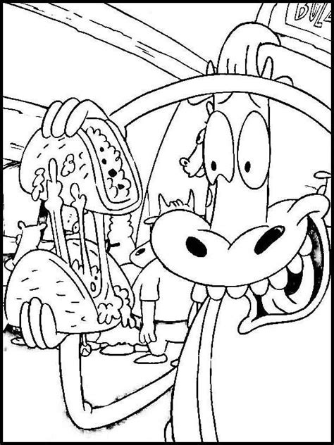 Rockos Modern Life Coloring Pages 9 Cartoon Coloring Pages Coloring