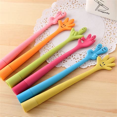 Novelty Flexional Ballpoint Pen For School Kids Flexible Finger Ball