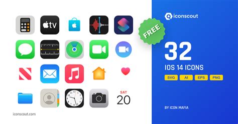Download Ios 14 Icon Pack Available In Svg Png And Icon Fonts