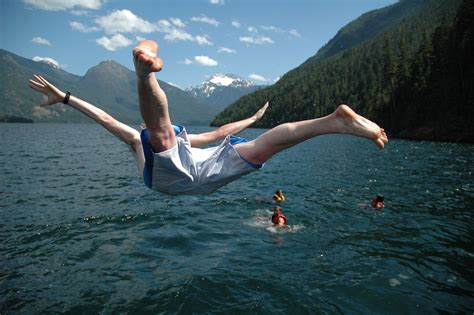 Diving Into Ross Lake Courtesy Of Mike Cook Flickr