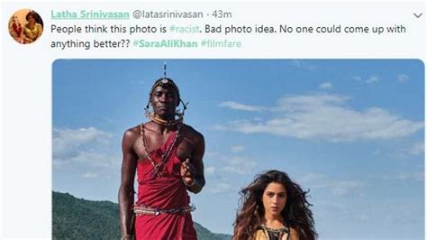 Twitter Disappointed By Sara Ali Khans ‘tone Deaf Racist Shoot With