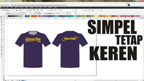 Desain kaos keren simple memang sedang diminati banyak orang. Desain Kaos Simple Namun Tetap Keren | CorelDRAW Indonesia ...