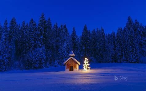 Germany Bavaria Chapel Christmas 2018 Bing Wallpaper