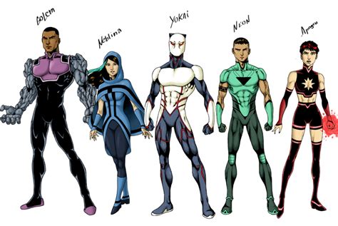 The Team By Celsohenrique On DeviantArt In Superhero Design Superhero Art Superhero