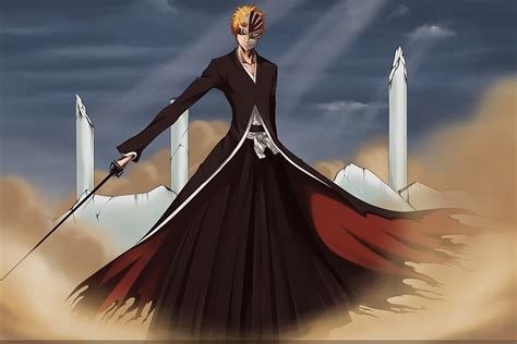 Wearable mask from the manga series bleach. Anime Bleach Ichigo Mask Poster - My Hot Posters
