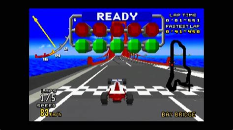 Re Time Trial Virtua Racing Sega Genesis Medium Course 5 Laps