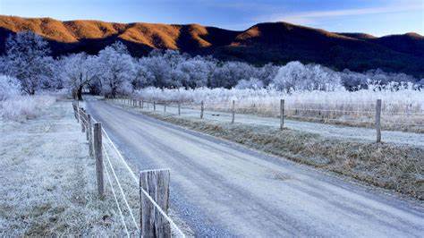 Winter Country Road Wallpapers Wallpaper Cave