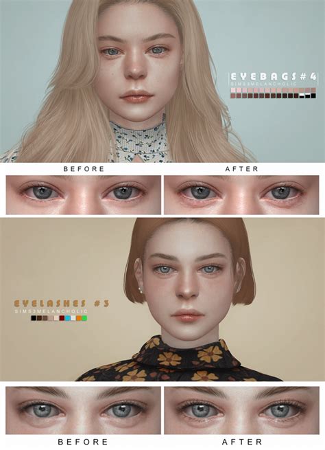 Gorgeous Eyebags And Stunning Eyelashes By Sims3melancholic