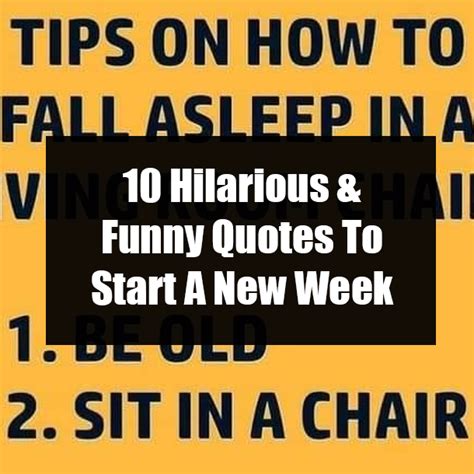 10 Hilarious And Funny Quotes To Start A New Week
