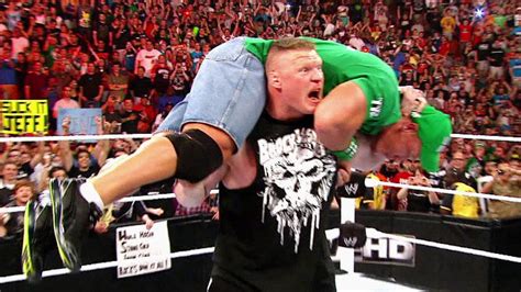 Brock Lesnar Returns To Wwe On Raw To Confront John Cena On April