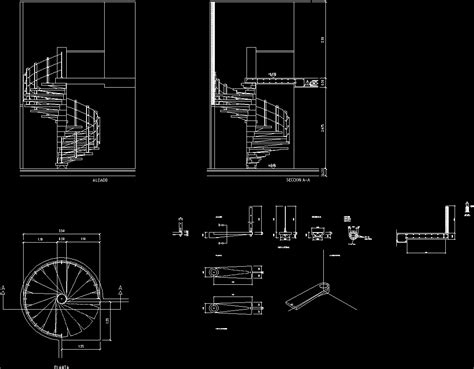 Spiral Staircase Dwg Block For Autocad Designs Cad