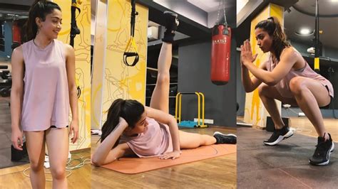 Rashmika Mandanna Hot Workout In Gym 2023 Rashmika Mandanna Hot Reels 2023 Youtube