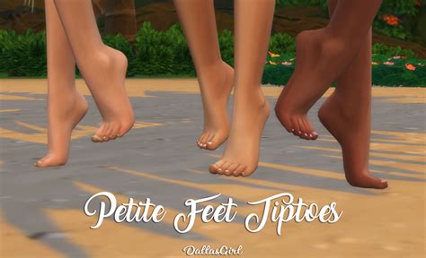 Petite Feet Tiptoes New Mesh Sims Sims 4 Custom Content Sims 4
