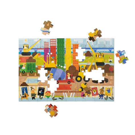 Melissa And Doug Natural Play Floor Puzzle Big Builder