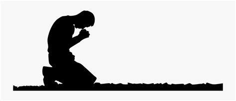 Kneeling Man Praying Silhouette