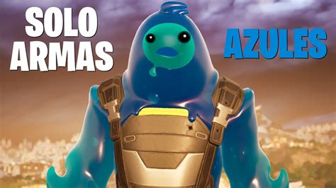 Ganando Solo Con Armas Azules Fortnite Youtube