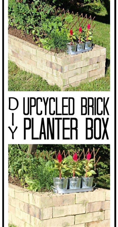 Diy Upcycled Brick Planter Box 1000 Brick