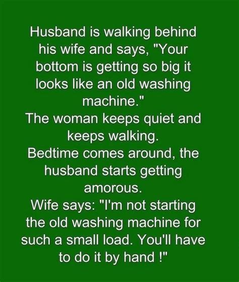 Funny Husband And Wife Joke Funny Jokes Story Lol Funny Quote Funny