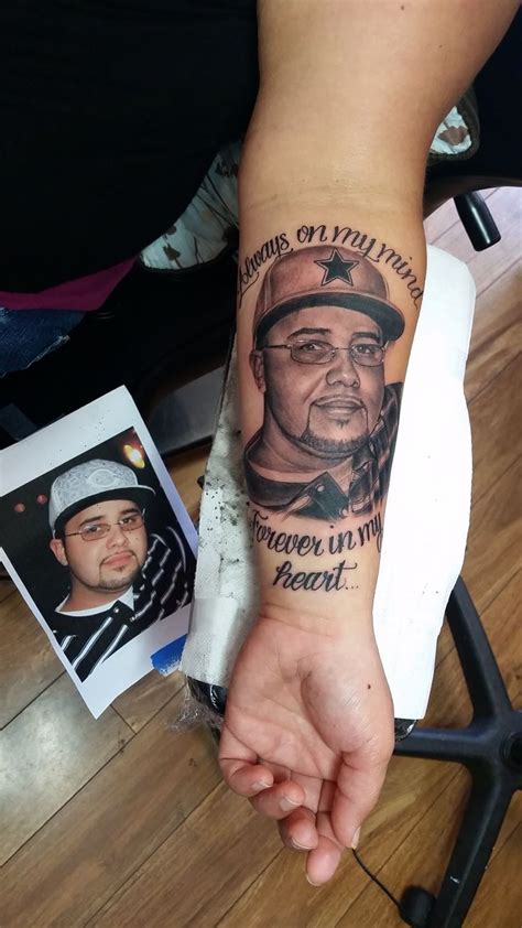 memorial tattoo portrait tattoo sleeve husband tattoo portrait tattoo