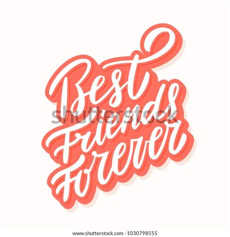 Best Friends Forever Vector Lettering Stock Vector Royalty Free