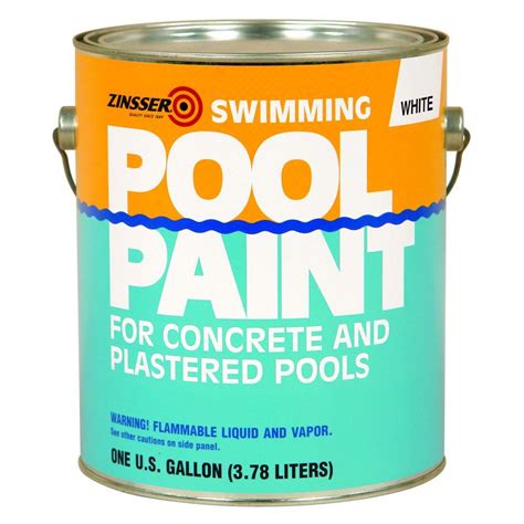 Zinsser 1 Gal White Flat Oil Based Swimming Pool Paint 4 Pack 260538