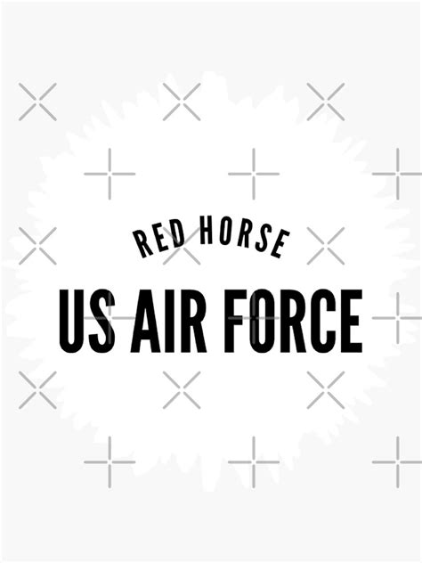 Red Horse Us Air Force Sticker For Sale By Obitez Redbubble