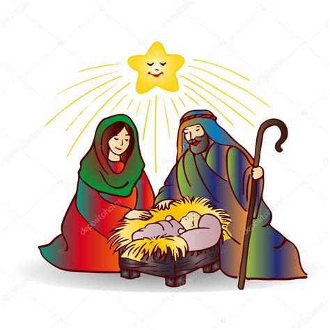 Clipart Christian Christmas Cartoon Illustration Of Christmas Jesus